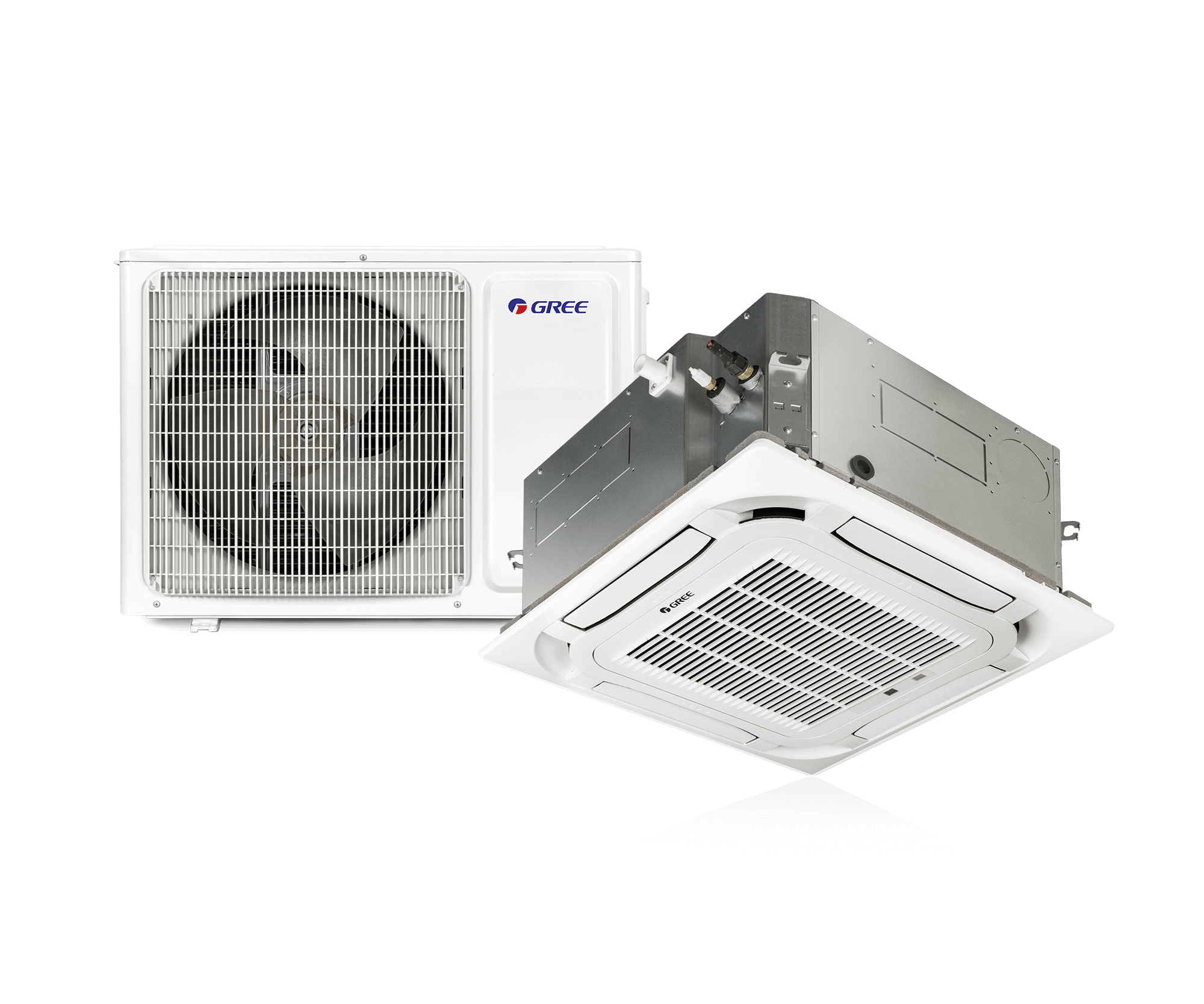 GREE U-MATCH DOWNFLOW Innengeraet und Aussengeraet