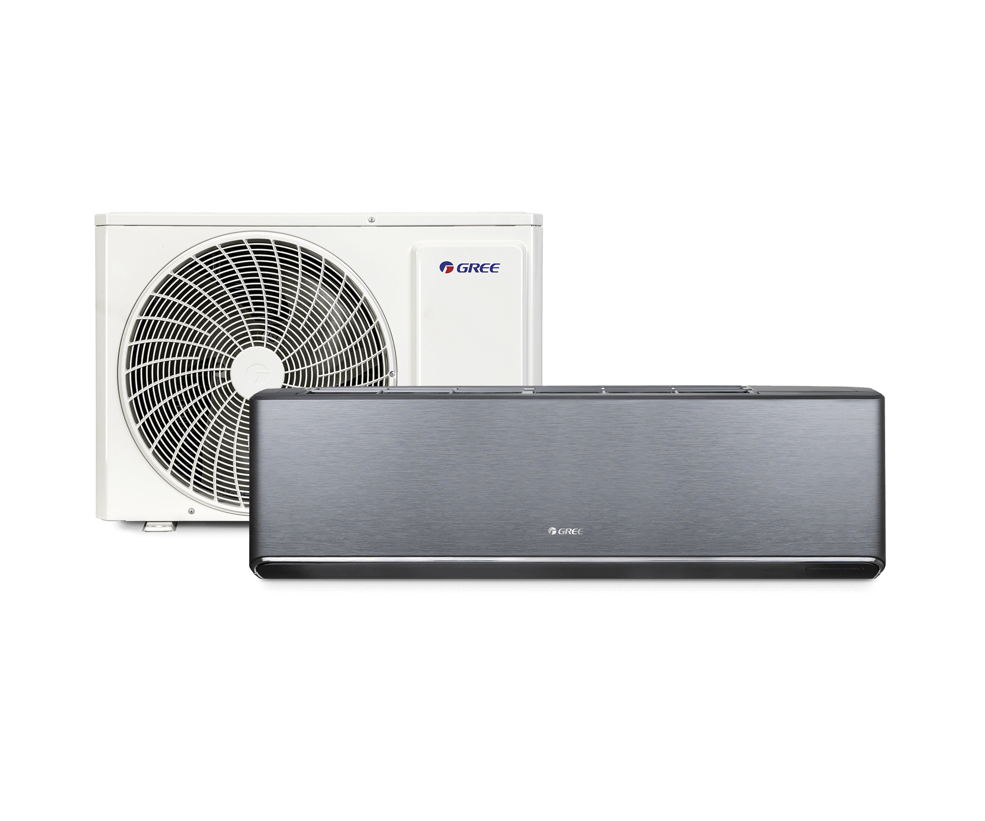 GREE VENTUS Innengeraete und Aussengeraet anthrazit